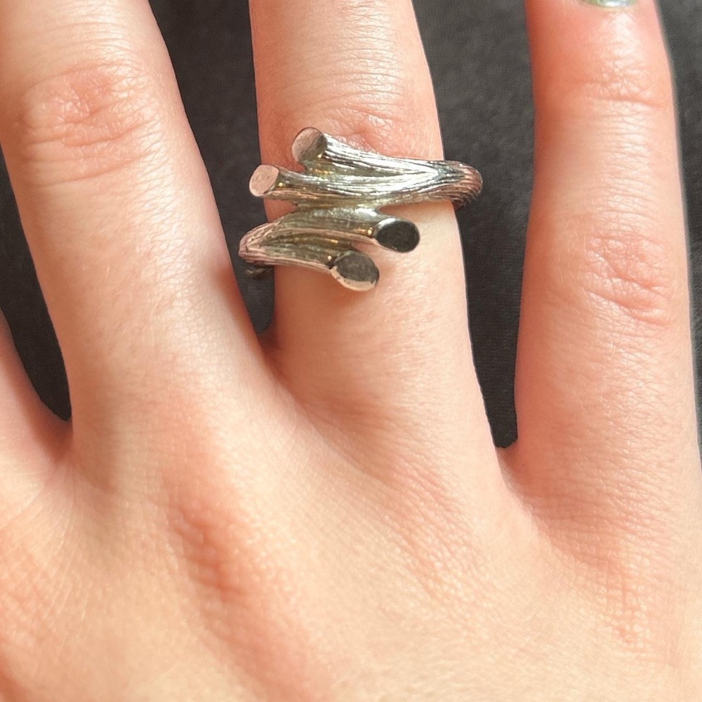 Vintage silver branch ring nwt